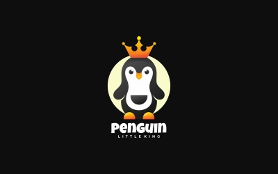 Logo di colore sfumato pinguino