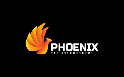 Logo Vector Phoenix Gradient