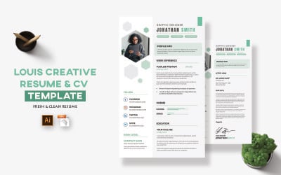 Louis Creative Resume and CV Template