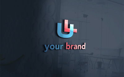Modelo de design de logotipo UF