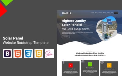 Solar Panel Multipurpose Landing Page Template