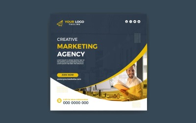Vorlage für Social Media-Beiträge für Marketingagenturen