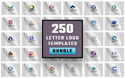 250 bokstäver logotyp mallar Logotyp
