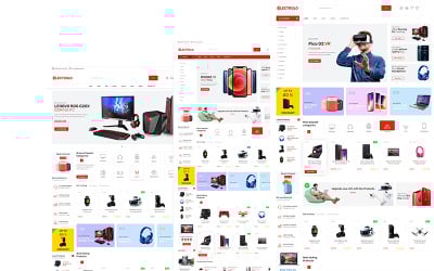 Electrolo - Electronics eCommerce XD Template UI-Elemente