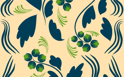 Estampado de flores folclóricas Estampado floral Arte étnico