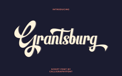 Grantsburg fantastiska skriptfont