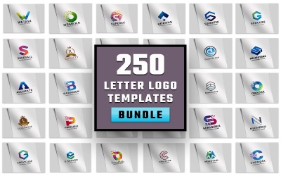 250 Harfli Logo Şablonları Logosu