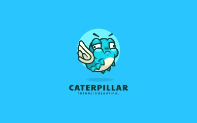 Логотип Caterpillar Simple Mascot