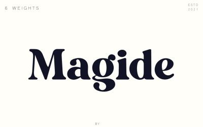 Magide – Nowoczesna czcionka szeryfowa