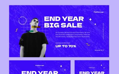 Modello di annunci Facebook e Instagram di vendita di fine anno Social Media