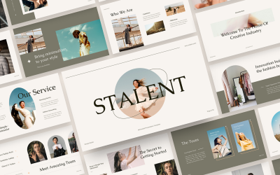 Stalent – Minimalista PowerPoint sablon