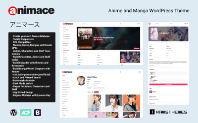 ANIMACE - Anime en Manga WordPress-thema + RTL