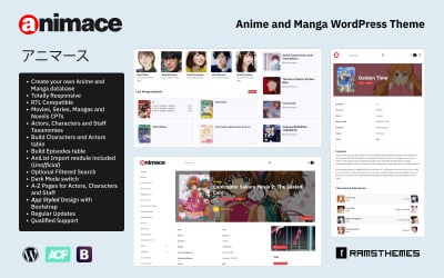 ANIMACE - Anime och Manga WordPress Theme + RTL