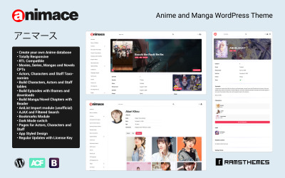 ANIMACE - Anime ve Manga WordPress Teması + RTL