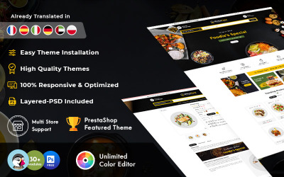 Bistro Food Delicious & Tasty Tema de PrestaShop