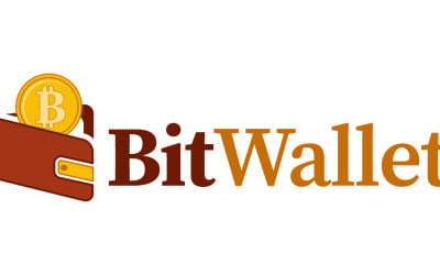 Bit Wallet Crypto Logo Template