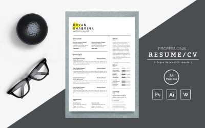 Clean resume and cover letter
