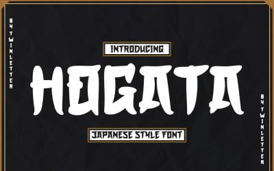 HOGATA - Carattere in stile giapponese
