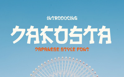 JAKOSTA - Schriftart im japanischen Stil