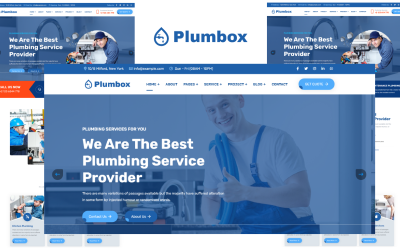 Plumbox - 管道服务 HTML5 模板