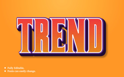 Trend 3D-texteffektmall