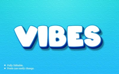 Vibes 3D redigerbar texteffektmall