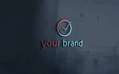 Design av investeringskonsultlogotyp