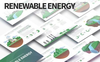 Énergie renouvelable - Diapositives d&amp;#39;infographie PowerPoint