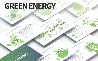 Groene energie - PowerPoint Infographics-dia's