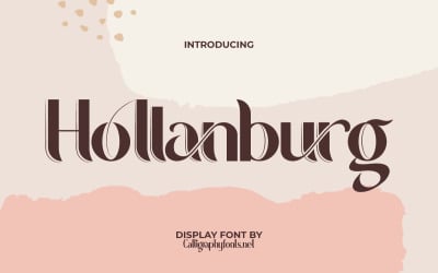 Hollanburg Stílusos megjelenítő betűtípus