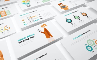Multipurpose Social Media Infographic Powerpoint Template