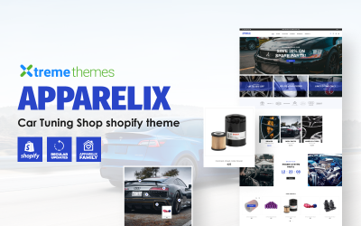 Tienda de tuning de coches de Apparelix Tema de Shopify