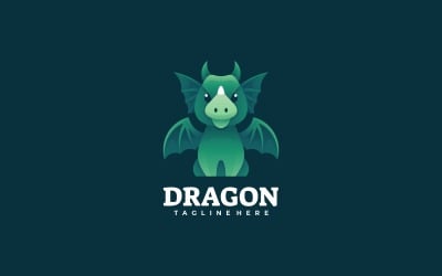 Vector Logo Dragon Gradient Style