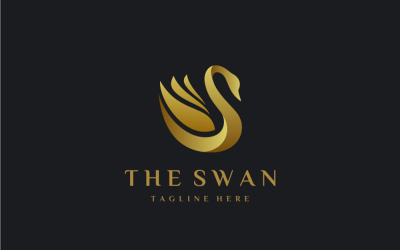 Abstract Swan Logo Template