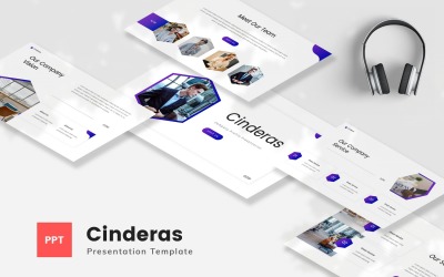 Cinderas - Företagsprofil PowerPoint-mall