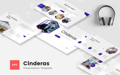 Cinderas - Modèle PowerPoint de profil d&amp;#39;entreprise