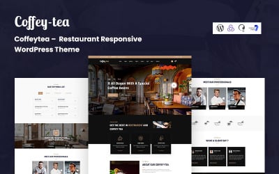 Coffeytea - Responsives WordPress-Theme für Restaurants