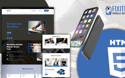 Fixitex Mobil ve Elektronik Onarım Açılış Sayfası Şablonu