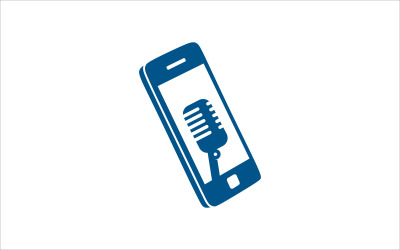 plantilla de vector de grabadora de teléfono inteligente