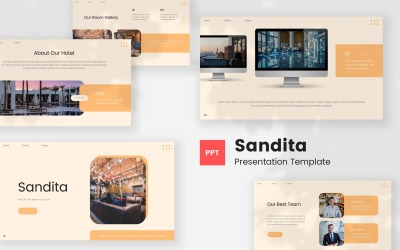 Sandita — Hotel Powerpoint-Vorlage