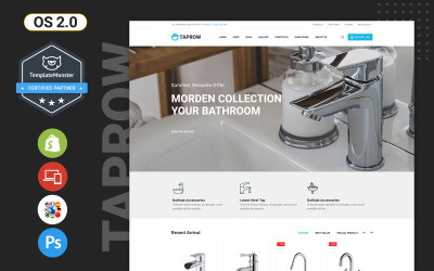 Taprow - Sanitair, badkamer en sanitair Shopify-thema