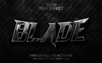 Blade - Düzenlenebilir Metin Efekti, Yazı Tipi Stili, Grafik İllüstrasyon
