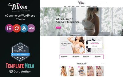 Blisse - Internetový obchod se spodním prádlem Téma WooCommerce