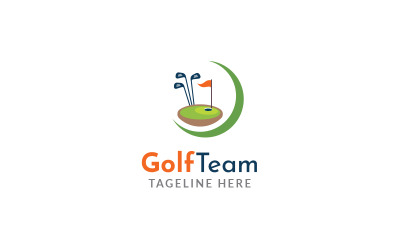 Designmall för golfblogglogotyp