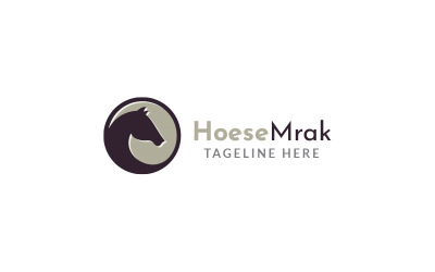 Häst märke logotyp designmall