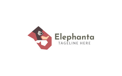 Modelo de design de logotipo de Elephanta