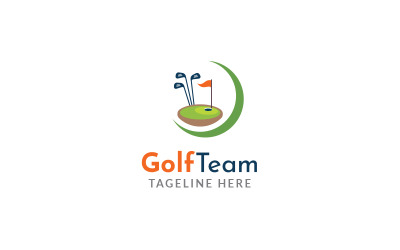 Ontwerpsjabloon voor golfblog-logo