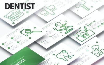 СТОМАТОЛОГ - слайди інфографіки PowerPoint