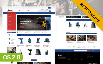 Toolsjet - Магазин лучших инструментов Shopify 2.0 Адаптивная тема