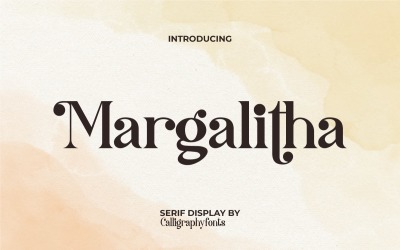 Елегантний шрифт із засічками Margalitha